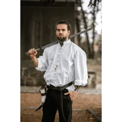 Leonardo Carbone Middelalderlig Skjorte Dagwin, Hvid