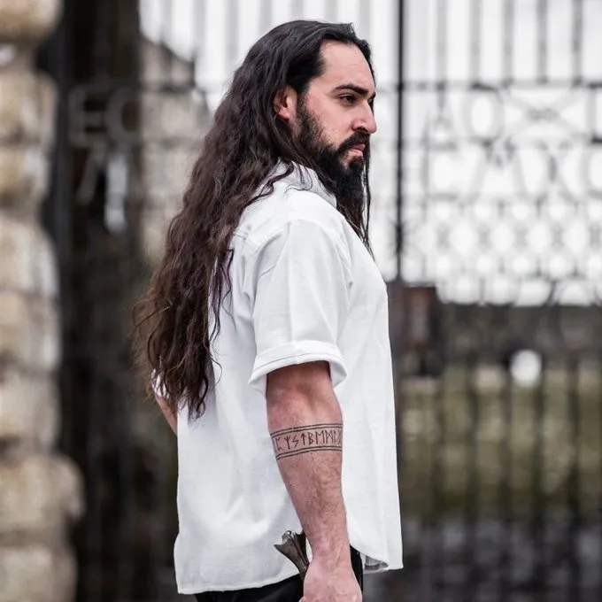 Leonardo Carbone Middelalderlig Skjorte Med Korte ærmer, Hvid - Billede 6