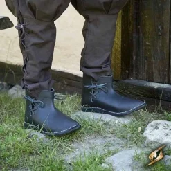 Epic Armoury Middelalderlige Ankelstøvler Galahad, Sort