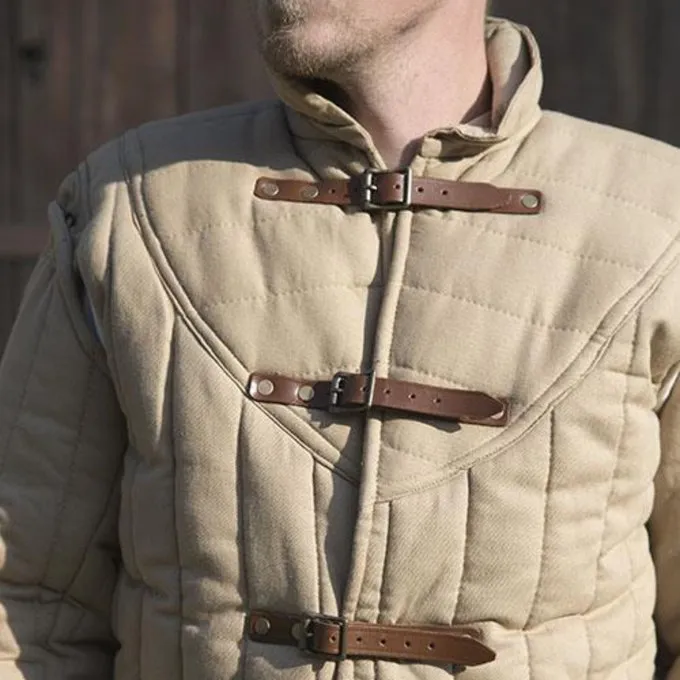 Epic Armoury Middelalderlige Bælte Gambeson Beige - Billede 2