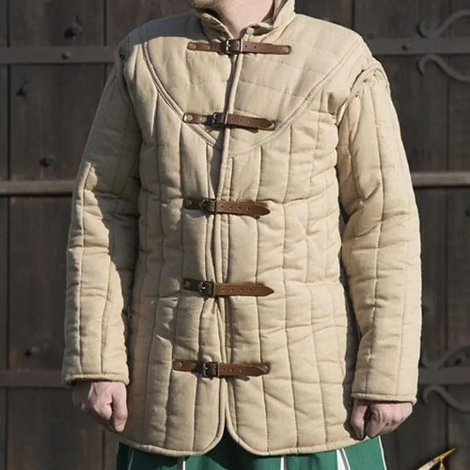 Epic Armoury Middelalderlige Bælte Gambeson Beige