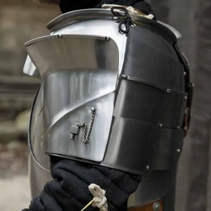 Epic Armoury Middelalderlige Pauldrons Milanese, Polerede - Billede 6