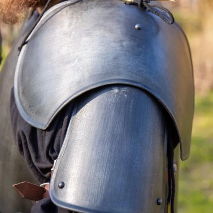 Epic Armoury Middelalderlige Pauldrons Richard, Bronzeret - Billede 2