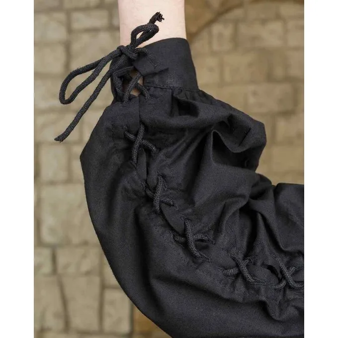 Mytholon Middelalderskjorte Alex, Sort - Billede 4