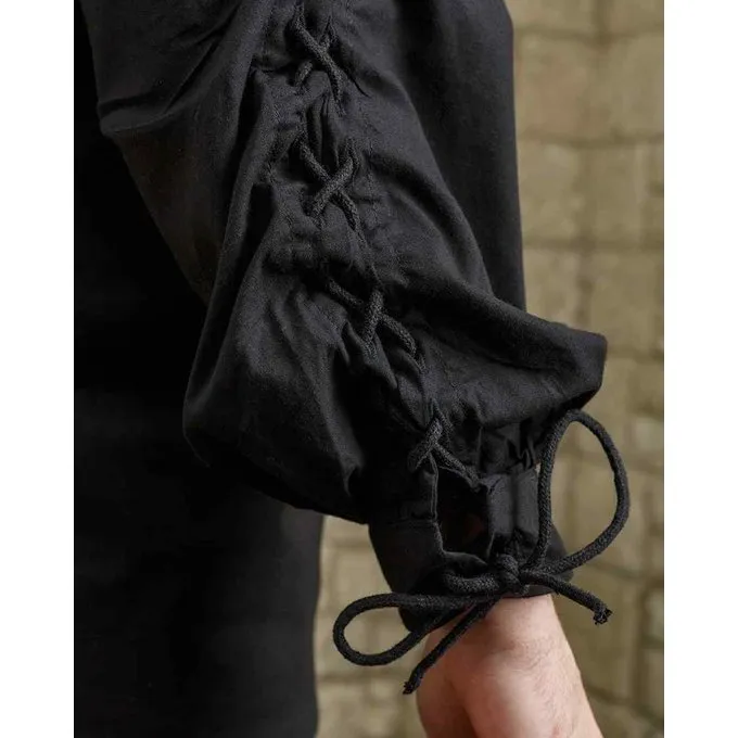 Mytholon Middelalderskjorte Alex, Sort - Billede 5