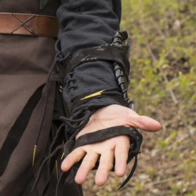 Epic Armoury Mørk Elf Bracer, Venstre Arm - Billede 6