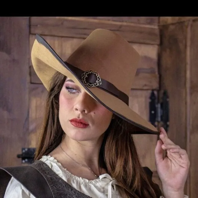 Rawblade Musketeer Hat De La Croix, Lysebrun - Billede 3