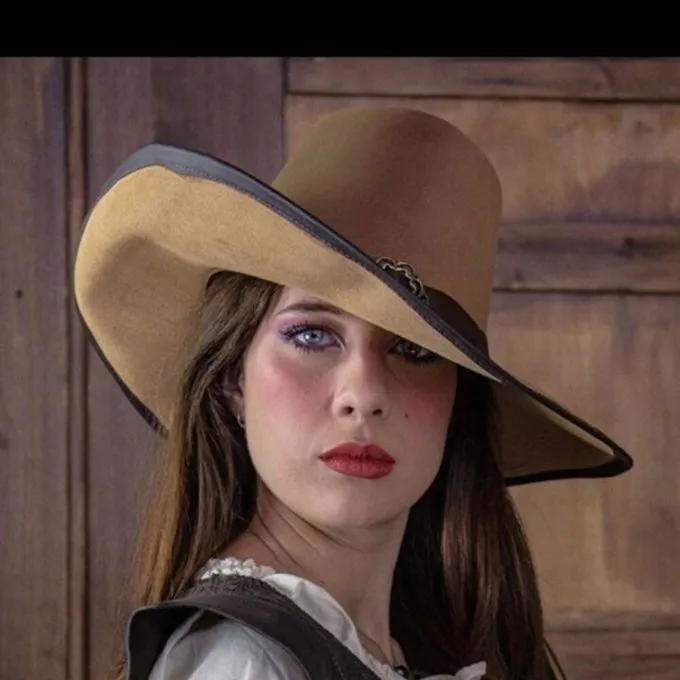 Rawblade Musketeer Hat De La Croix, Lysebrun - Billede 5