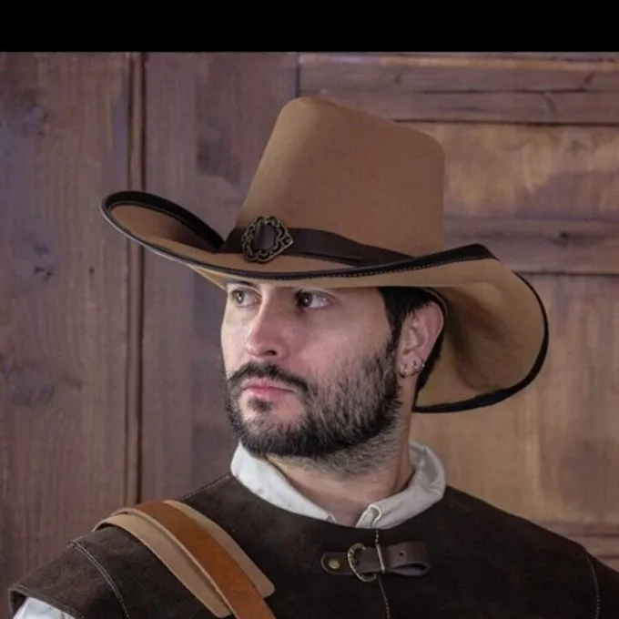 Rawblade Musketeer Hat De La Croix, Lysebrun - Billede 6