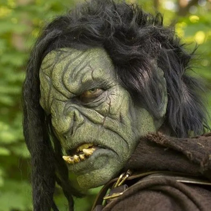 Epic Armoury Orc Maske Med Hår - Billede 2