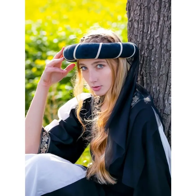 Leonardo Carbone Pige Krans, Sort-naturlig - Billede 2