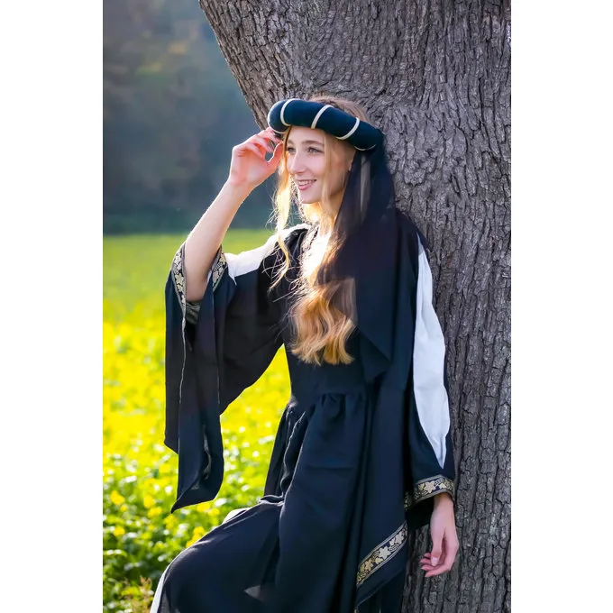 Leonardo Carbone Pige Krans, Sort-naturlig - Billede 4