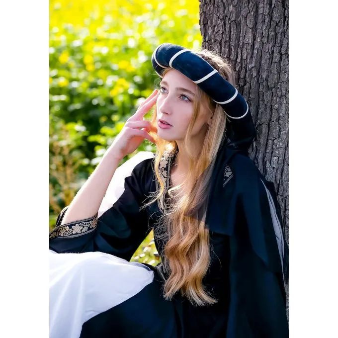 Leonardo Carbone Pige Krans, Sort-naturlig