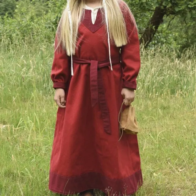 Piger Dress Birka, Rød - Billede 2