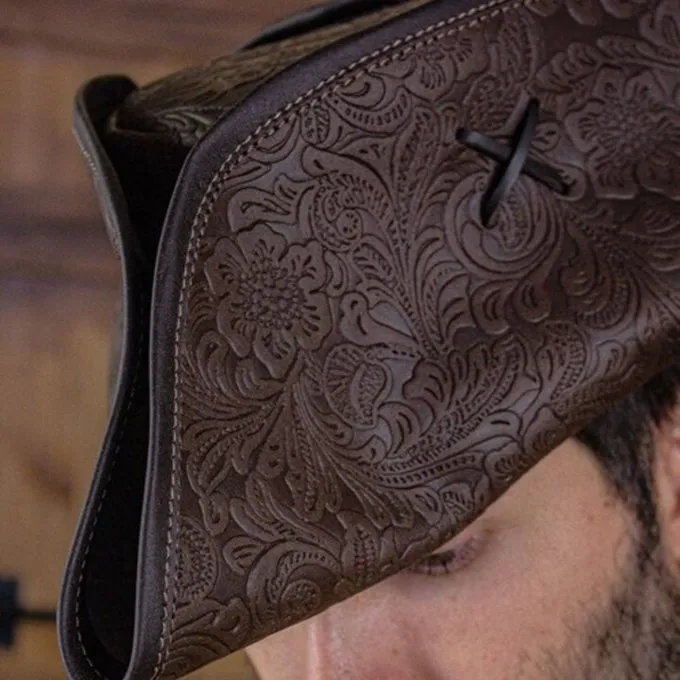 Rawblade Pirate Hat Jack Rackham, Deluxe, Brown - Billede 5