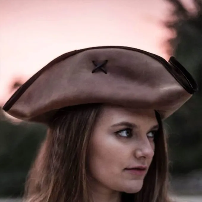 Rawblade Pirathat Jack Rackham, Forvitret Brun - Billede 5