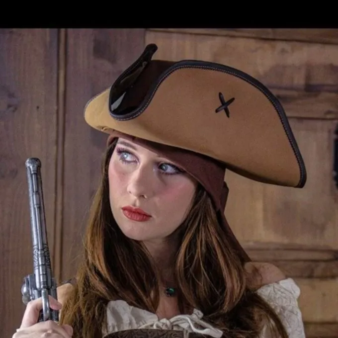 Rawblade Pirathat Jack Rackham, Lysebrun - Billede 3