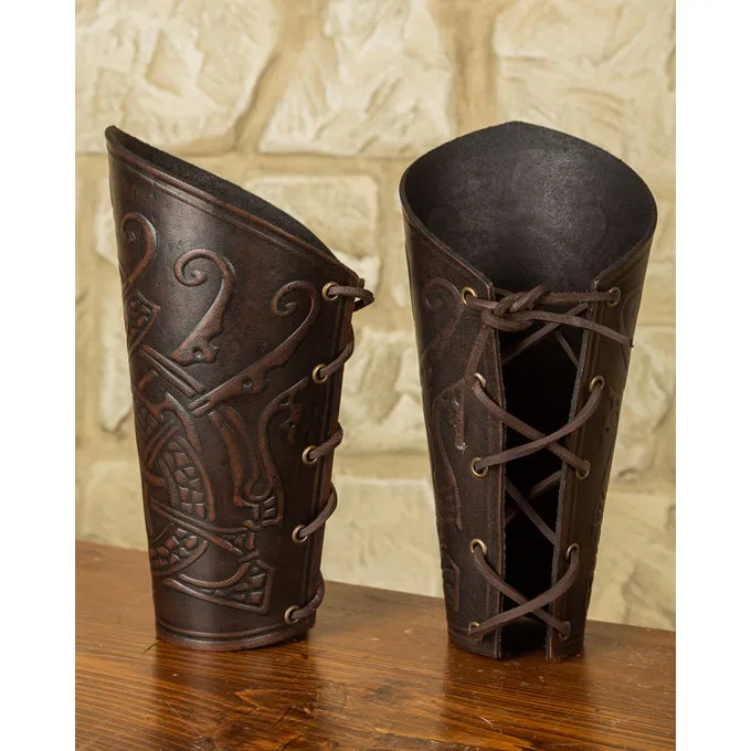 Mytholon Ragnarok Vambraces Midgard, Brun - Billede 2
