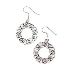 Øreringe Celtic Krans, Forsølvede