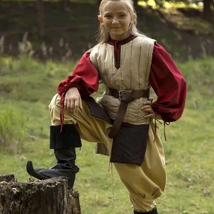 Epic Armoury RFB ærmerøs Gambeson, Beige - Billede 2