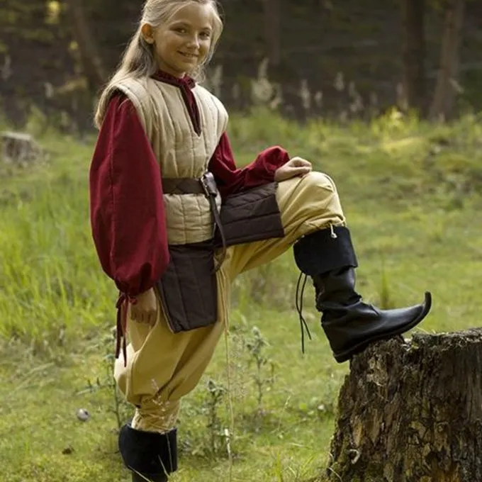 Epic Armoury RFB ærmerøs Gambeson, Beige - Billede 3