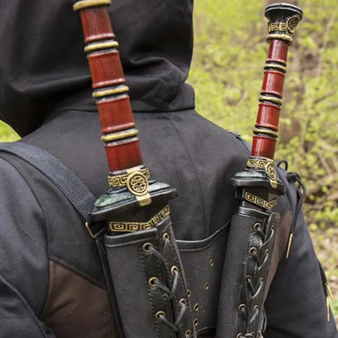 Epic Armoury RFB Double LARP Sværdholder, Brun-sort - Billede 2