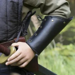 Epic Armoury RFB Læder Armskinner, Sort, Par