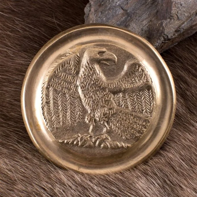 Deepeeka Romersk Phalera ørn Guld Farve - Billede 2