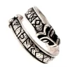 Rung Ring Med Ulv Hoveder, Forsølvet Bronze