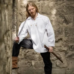 Leonardo Carbone Skjorte Arn, Hvid