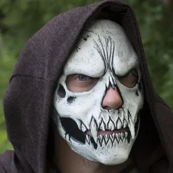 Epic Armoury Skull Trophy Mask, Wit