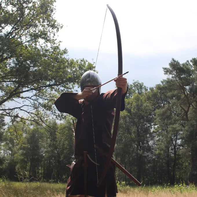 Skytte Bue Nyopførelse / Larp, 70" (178 Cm) Mørkebrun, 25 Lbs - Billede 2