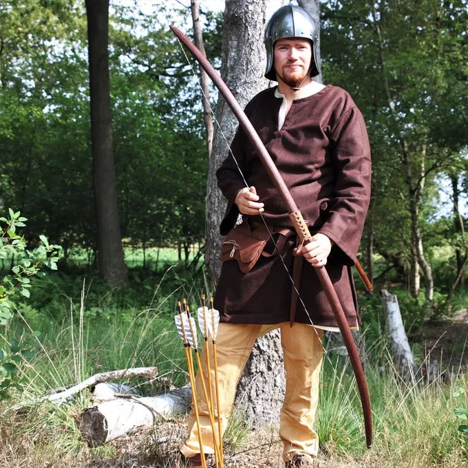 Skytte Bue Nyopførelse / Larp, 70" (178 Cm) Mørkebrun, 25 Lbs - Billede 3