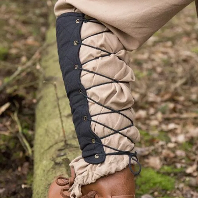 Epic Armoury Sorte Gambeson Findes Fedtegrever, Par - Billede 2