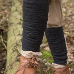 Epic Armoury Sorte Gambeson Findes Fedtegrever, Par