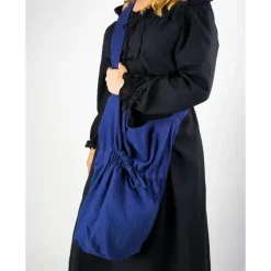 Leonardo Carbone Tekstil Skuldertaske, Blå