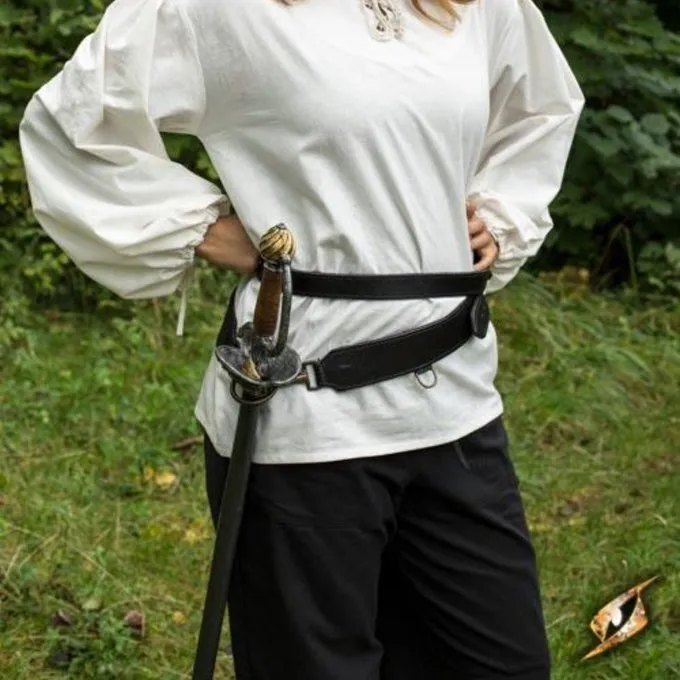 Epic Armoury Todelt Sværdbælte, Sort