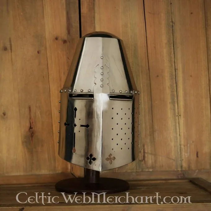 Deepeeka Tøndehjelm Med Læder Speeches - Billede 2