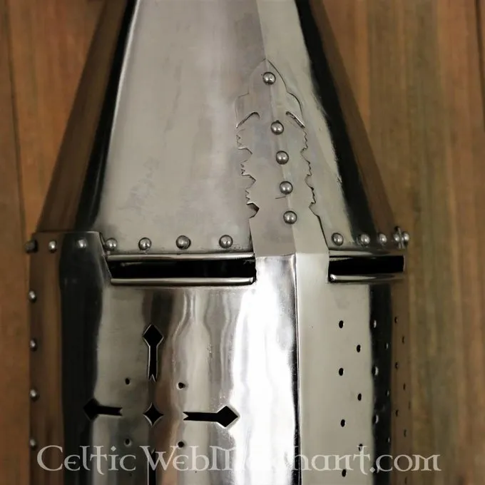 Deepeeka Tøndehjelm Med Læder Speeches - Billede 5