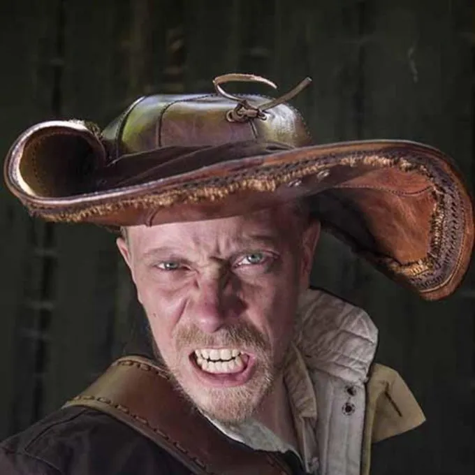 Epic Armoury Tricorn Blackbeard, Brun - Billede 6