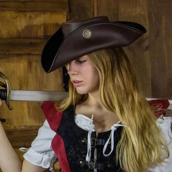 Rawblade Tricorn Three Doublons, Brown - Billede 5