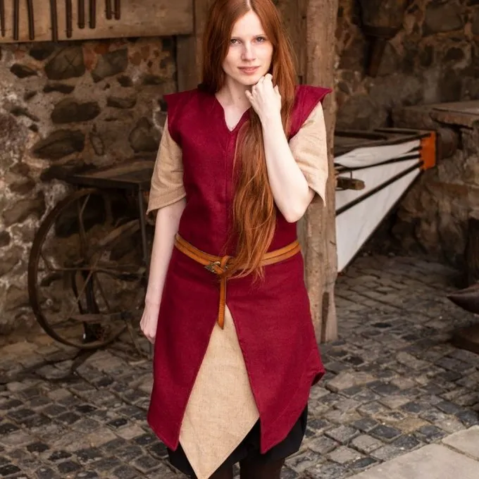 Burgschneider Tunika Meril, Uld, Rød