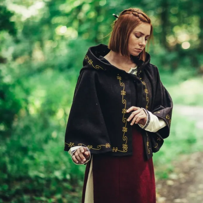 Leonardo Carbone Uld Chaperon Runa, Sort - Billede 4