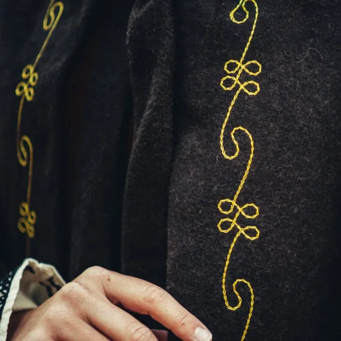 Leonardo Carbone Uld Chaperon Runa, Sort - Billede 5