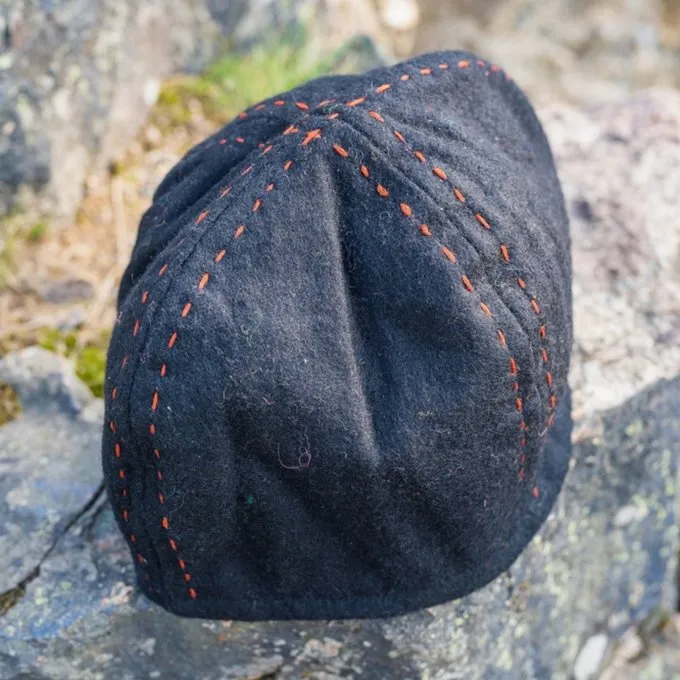 Leonardo Carbone Uld Viking Hat Njal, Sort - Billede 2