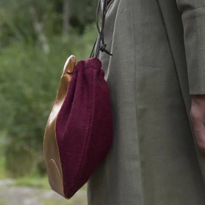 Epic Armoury Uldlæder Taske, Rødbrun - Billede 5