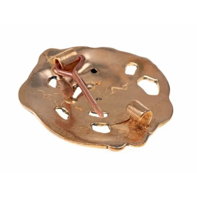 Urnes Stil Skive Fibula, Bronze - Billede 2