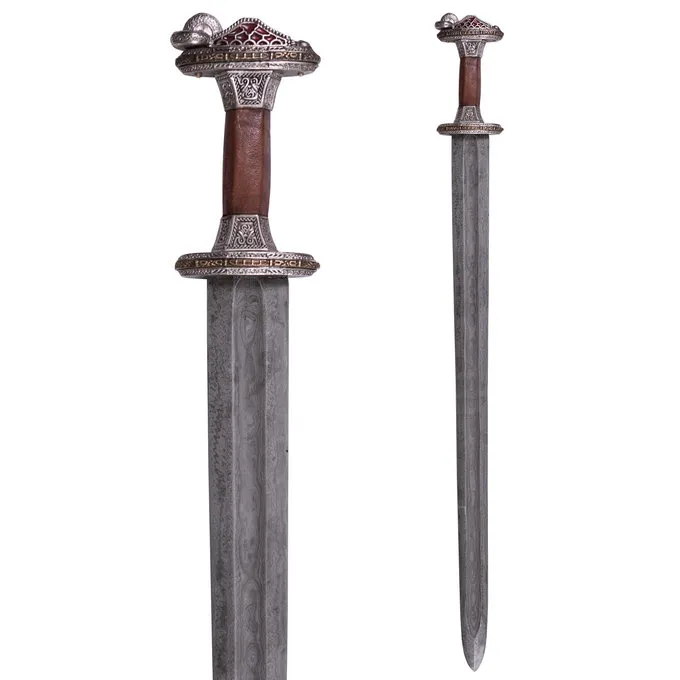 Deepeeka Vendel-sværd Uppsala Fra 7. Til 8. århundrede, Messinghilt, Damast