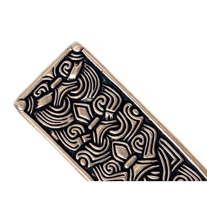 Viking Bælte Ende British Museum, Forsølvede - Billede 2