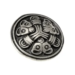 Viking Bælte Montering Borre Sæt Af 5 Stk, Forsølvede